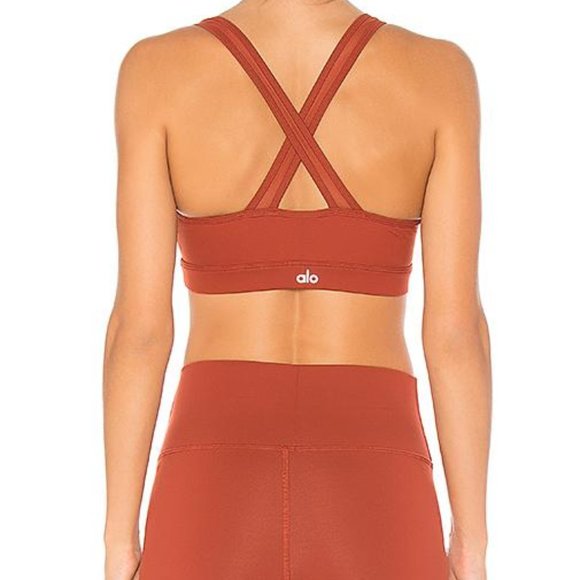 ALO Yoga Other - ALO YOGA Entice Sports Bra In Rust Size Small